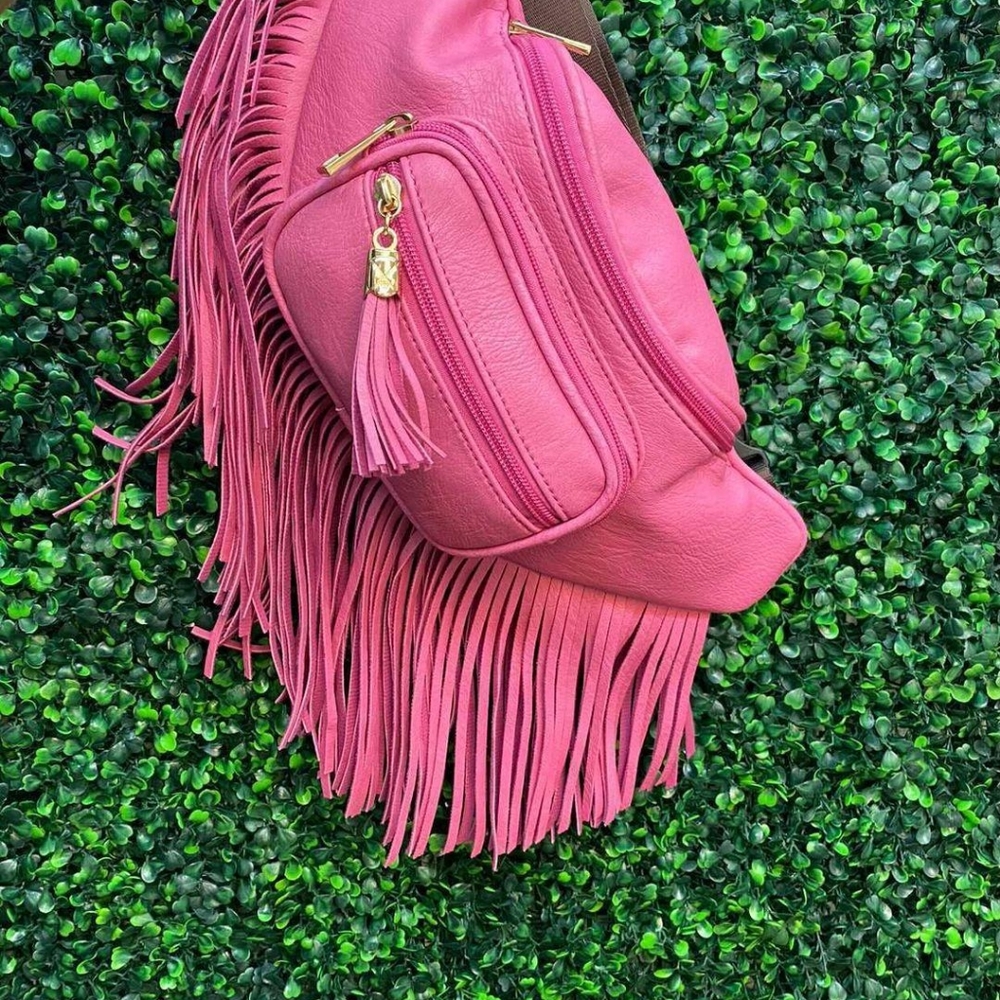pink fringe fanny